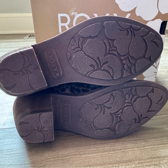 Roxy Cassidy leather ankle boot NEW Cheetah print Sz 6 - Picture 9 of 10